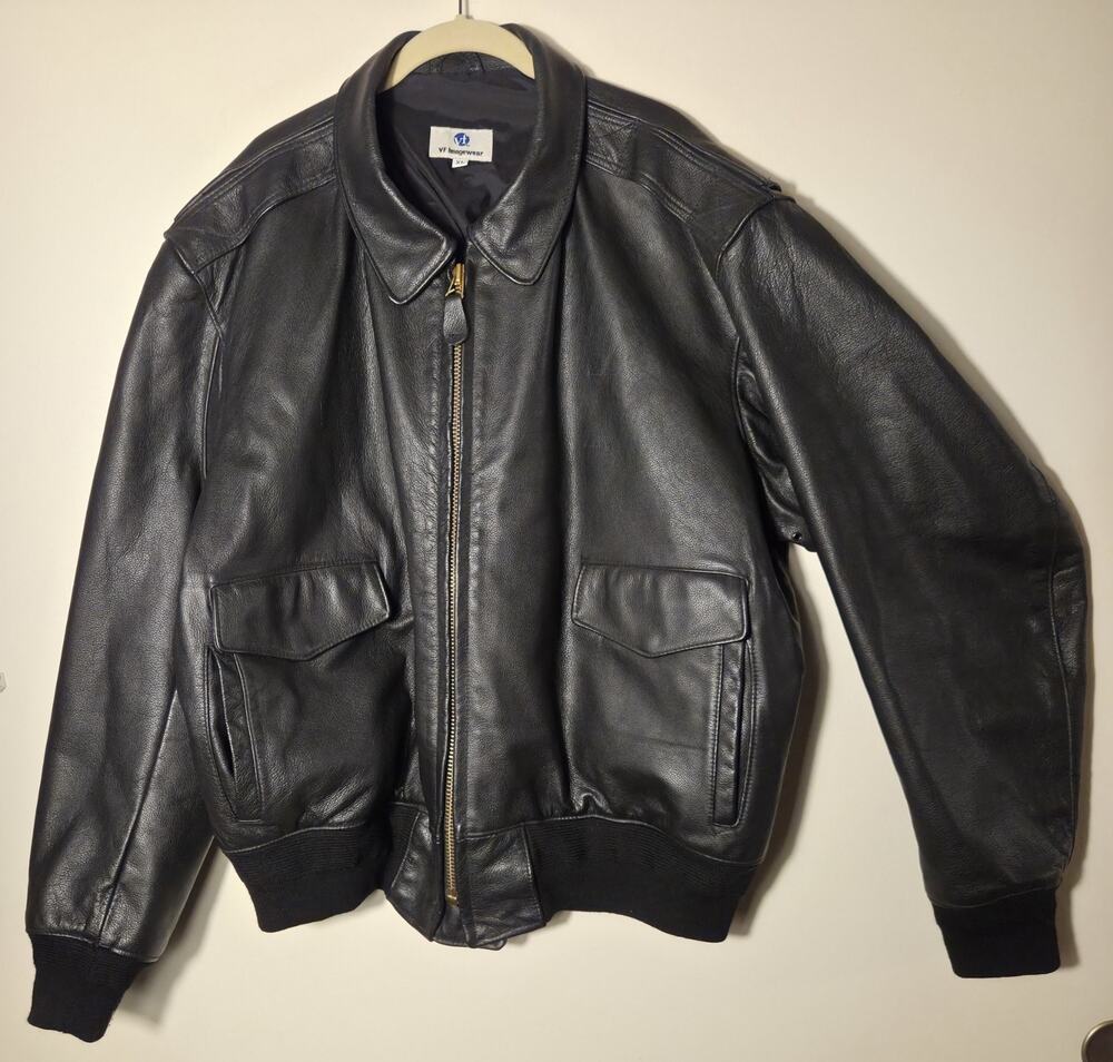 VF Imagewear Vintage USA Patrol Heavy Cowhide Leather A-2 Jacket XL